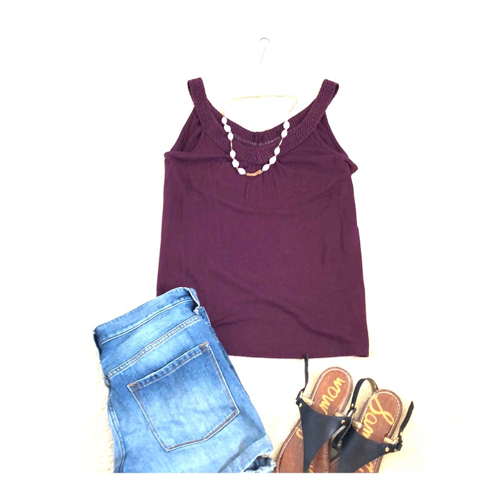 Gap Braided Neckline Tank Top